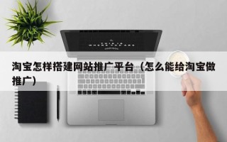 武夷山淘宝怎样搭建网站推广平台（怎么能给淘宝做推广）